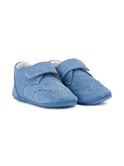 Babywalker Babies' Suede Pre-walkers In Blue