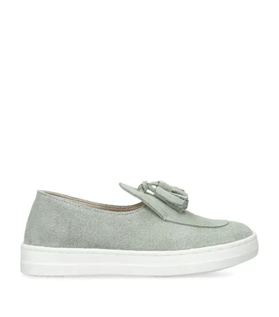 Babywalker Kids'  Suede Tassel Loafers In Green