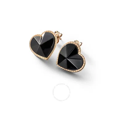 Baccarat 18k Gold Plated On Sterling Silver In Black