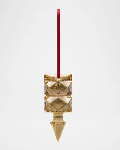 Baccarat 2024 Louxor Annual 20k Gold-gilded Christmas Ornament