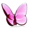 Baccarat 2.5 Lucky Crystal Butterfly In Peony In Pink
