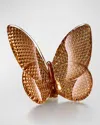 Baccarat 2.6" Lucky Crystal 20k Gold Diamant Butterfly