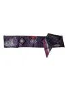 Baccarat 2810800 Ladies Louxor Twill Silk Purple Band Scarf In Purple