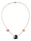 Baccarat 18k Gold Plated On Sterling Silver In Black