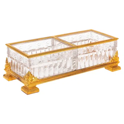 Pre-owned Baccarat A Fantastic 19th Century French  Ormolu And Crystal Centerpiece, Signed In Sand