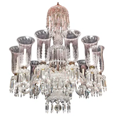 Pre-owned Baccarat A Palatial And Exceptional Large 19th Century  Cut Crystal Chandelier In Transparent