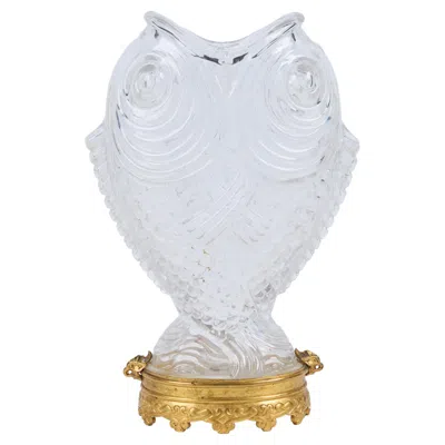 Pre-owned Baccarat Antique  "double Carp" Vase In Gold
