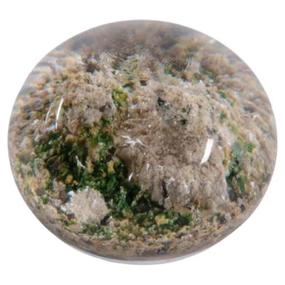 Pre-owned Baccarat Antique  Paperweight Landscape With Mountains In Gray