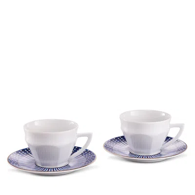 Baccarat Arcadia Talleyrand Teacup & Saucer, Set Of 2 In Purple