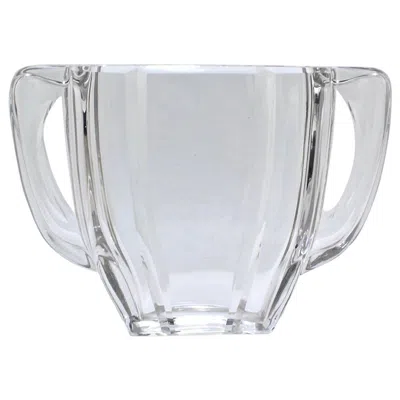 Pre-owned Baccarat Art Deco  Twin-handled Glass Or Crystal Vase In Gray