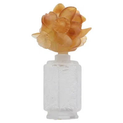 Pre-owned Baccarat Art Glass Flower Bottle, France In Sand