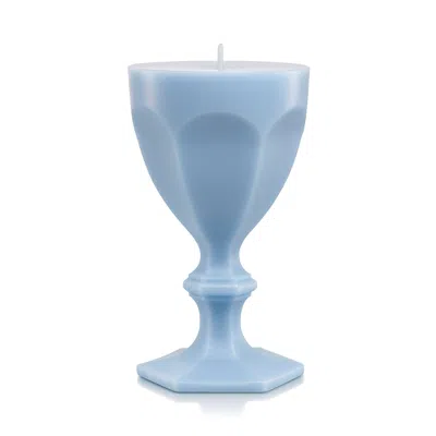 Baccarat Baccart Harcourt Glass Candle In Blue