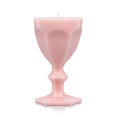 Baccarat Baccart Harcourt Glass Candle In Pink