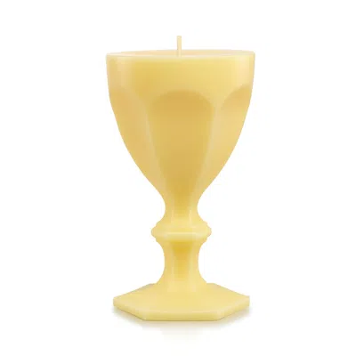 Baccarat Baccart Harcourt Glass Candle In Yellow