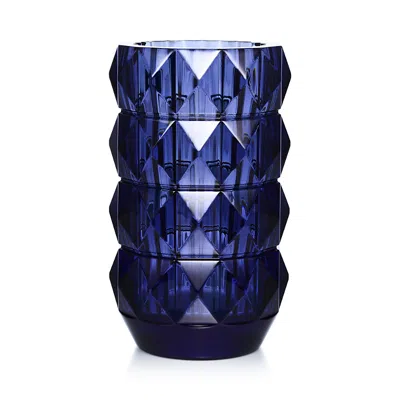 Baccarat Baccart Louxor Vase Round, Large In Blue