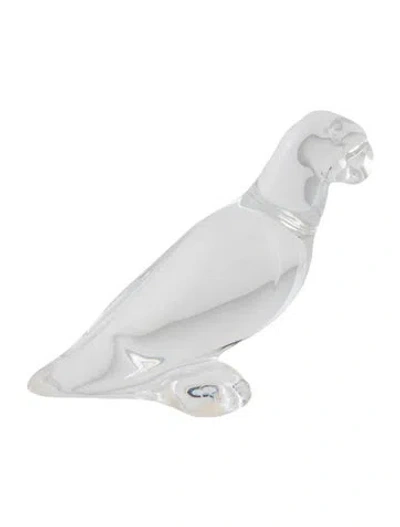 Pre-owned Baccarat Bird Figurine In Transparent
