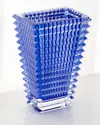 BACCARAT BLUE EYE SMALL RECTANGULAR VASE