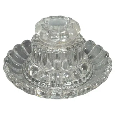 Pre-owned Baccarat C1840 French Louis Philippe Crystal Inkwell. Beautiful And Rare By  In Gray