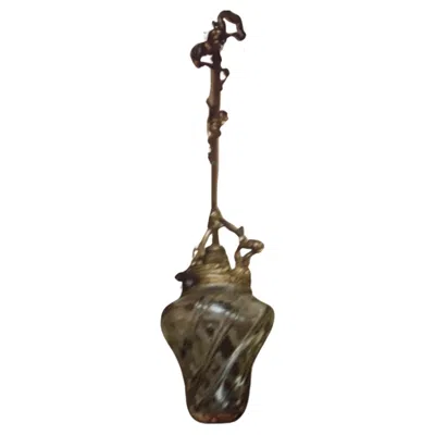 Pre-owned Baccarat C1880 French Napoleon Iii Crystal&gilt Bronze Ceiling Fixture / Chandelier In Gold