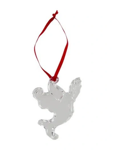 Pre-owned Baccarat Christmas Ornament In Transparent