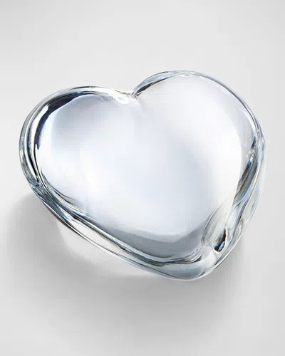 Baccarat Ruby Puffed Heart In Clear