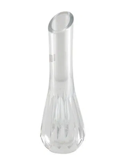 Pre-owned Baccarat Crystal Annick Bud Vase In Transparent