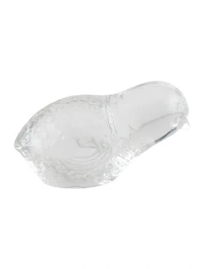 Pre-owned Baccarat Crystal Bird Figurine In Clear