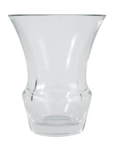 Pre-owned Baccarat Crystal Bouquet Vase In Transparent