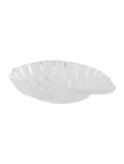 Pre-owned Baccarat Crystal Coquille Shell Dish In Transparent