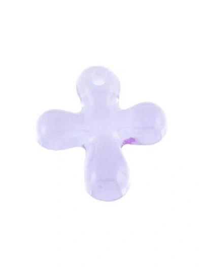 Pre-owned Baccarat Crystal Cross Pendant In Multi