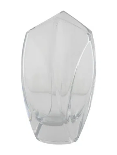 Pre-owned Baccarat Crystal Giverny Vase In Transparent