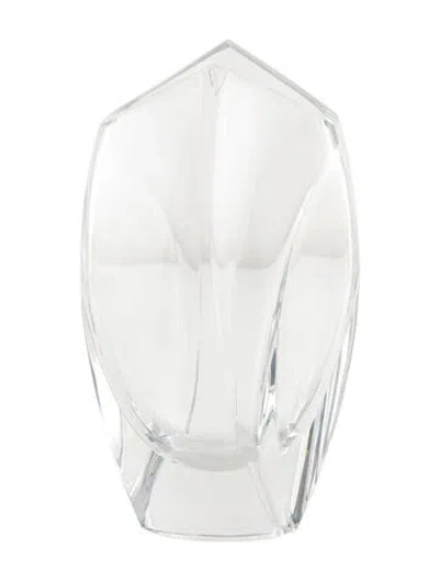 Pre-owned Baccarat Crystal Giverny Vase In Transparent