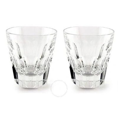 Baccarat Crystal Harcourt Double Old Fashion Tumbler No 2 - Clear - Set Of 2 In N/a