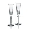 Baccarat Harcourt Eve Set Of 2 Lead Crystal Champagne Flutes