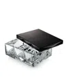 Baccarat Crystal Louxor Tray In Black