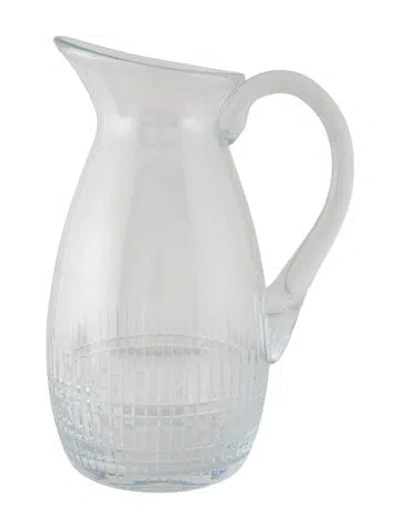 Pre-owned Baccarat Crystal Martha Pitcher Vase In Transparent