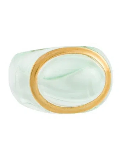 Pre-owned Baccarat Crystal Médicis Dome Cocktail Ring In Multi