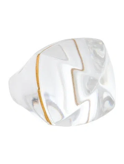 Pre-owned Baccarat Crystal Médicis Pop Cocktail Ring In Multicolor