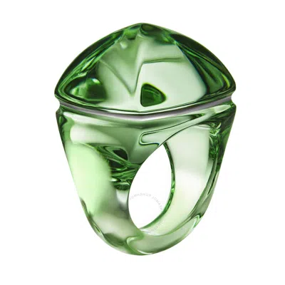 Baccarat Crystal Medicis Pop Ring 2102980 In Green