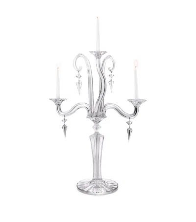 Baccarat Crystal Mille Nuits Candelabra In Clear