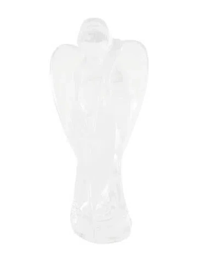 Pre-owned Baccarat Crystal Nativity Angel Figurine In Clear
