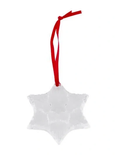Pre-owned Baccarat Crystal Noël 2020 Ornament In Transparent
