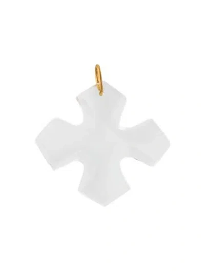 Pre-owned Baccarat Crystal Occitan Cross Pendant In Multi