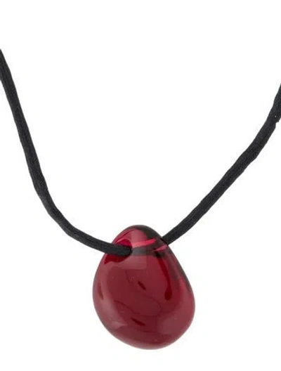 Pre-owned Baccarat Crystal Pendant Necklace, 16.75" In Multi