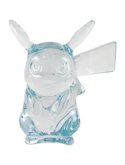 Pre-owned Baccarat Crystal Pokemon Pikachu Figurine In Clear