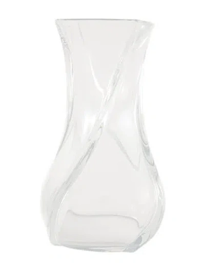Pre-owned Baccarat Crystal Serpentin Vase In Transparent
