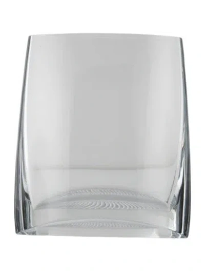 Pre-owned Baccarat Crystal Tilt Vase In Clear