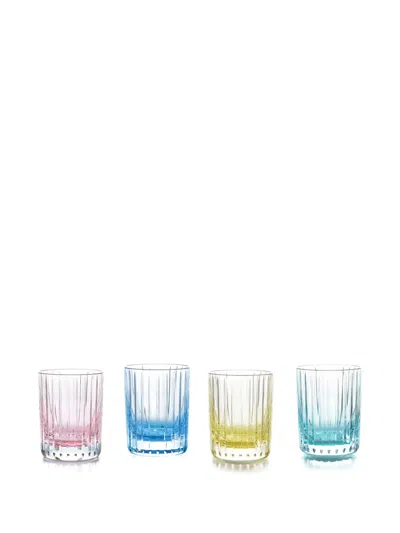 Baccarat Crystal Tumbler (set Of Four) In Blue