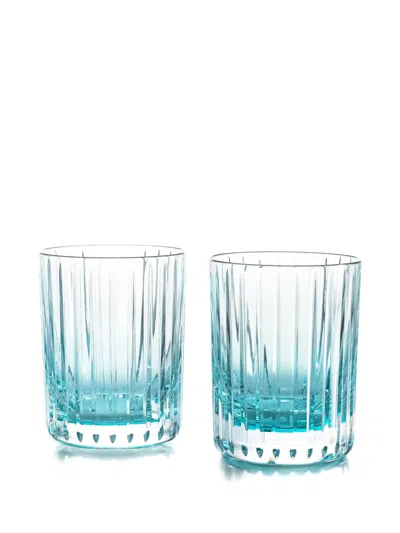 Baccarat Crystal Tumbler (set Of Two) In Blue