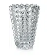 Baccarat Crystal Zig Zag Vase In Transparent